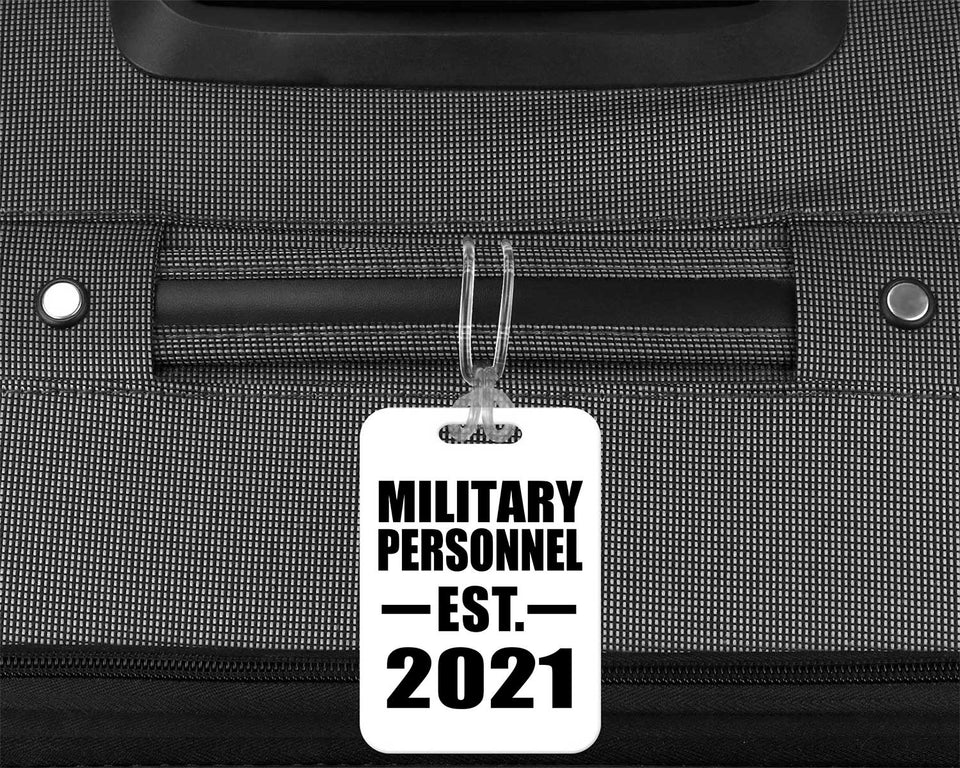 Military Personnel Established EST. 2021 - Luggage Bag Tag