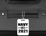 Navy Established EST. 2021 - Luggage Bag Tag