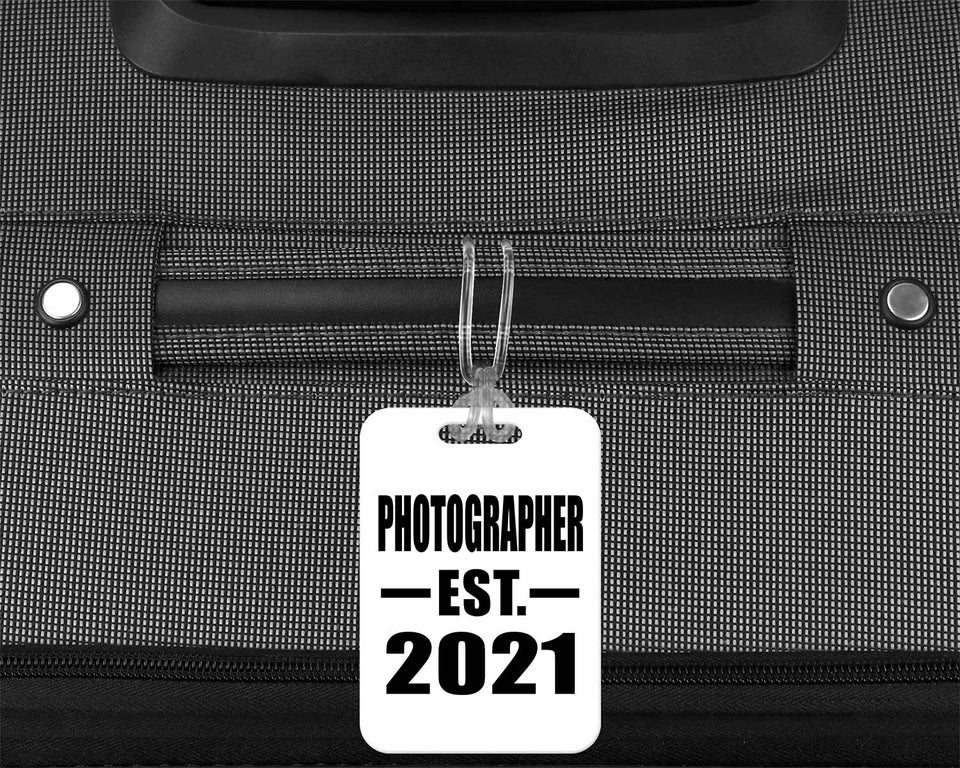 Photographer Established EST. 2021 - Luggage Bag Tag
