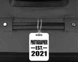 Photographer Established EST. 2021 - Luggage Bag Tag