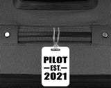 Pilot Established EST. 2021 - Luggage Bag Tag