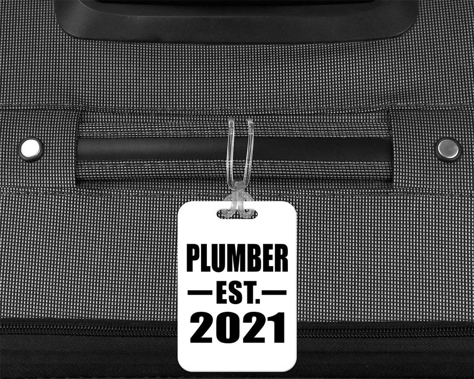 Plumber Established EST. 2021 - Luggage Bag Tag