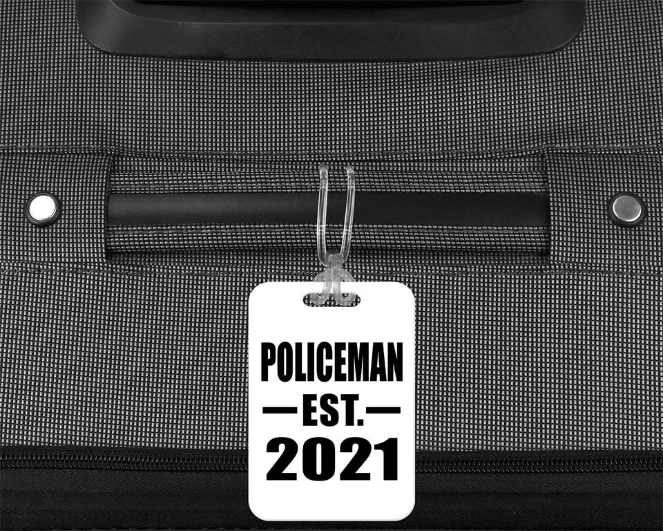 Policeman Established EST. 2021 - Luggage Bag Tag