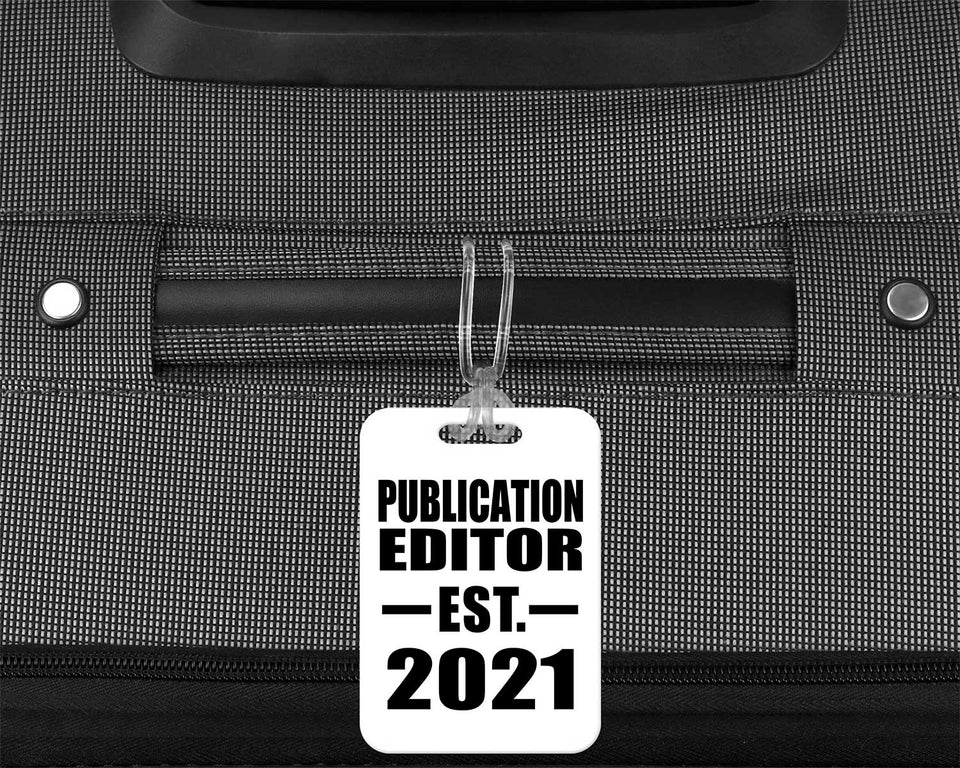 Publication Editor Established EST. 2021 - Luggage Bag Tag