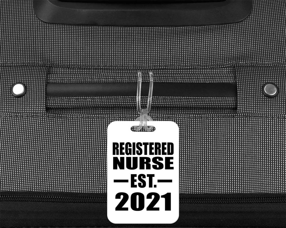 Registered Nurse Established EST. 2021 - Luggage Bag Tag