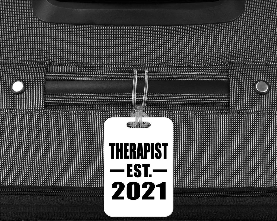 Therapist Established EST. 2021 - Luggage Bag Tag