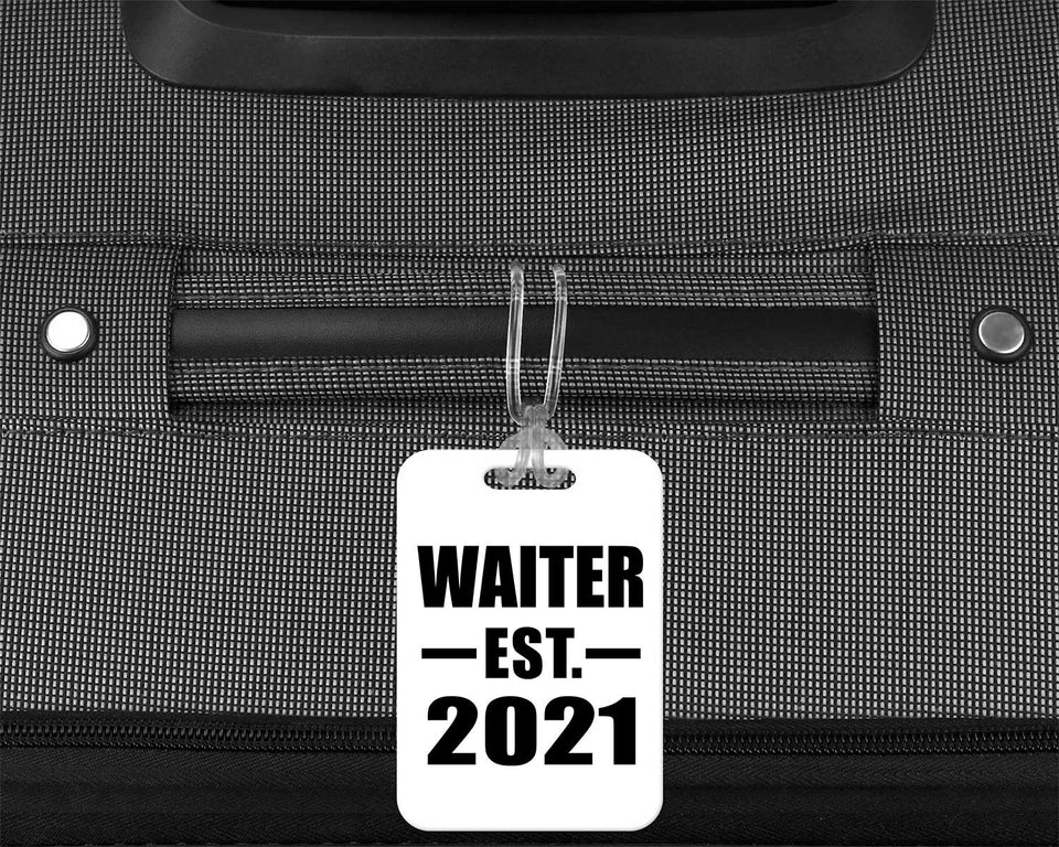 Waiter Established EST. 2021 - Luggage Bag Tag