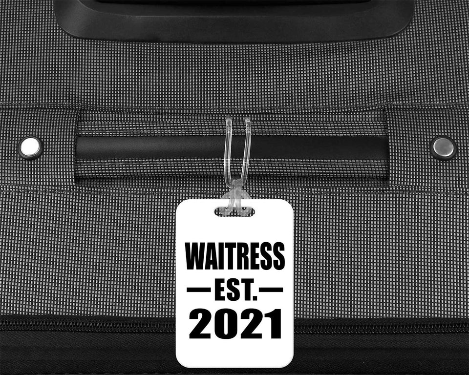 Waitress Established EST. 2021 - Luggage Bag Tag