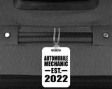 Automobile Mechanic Established EST. 2022 - Luggage Bag Tag