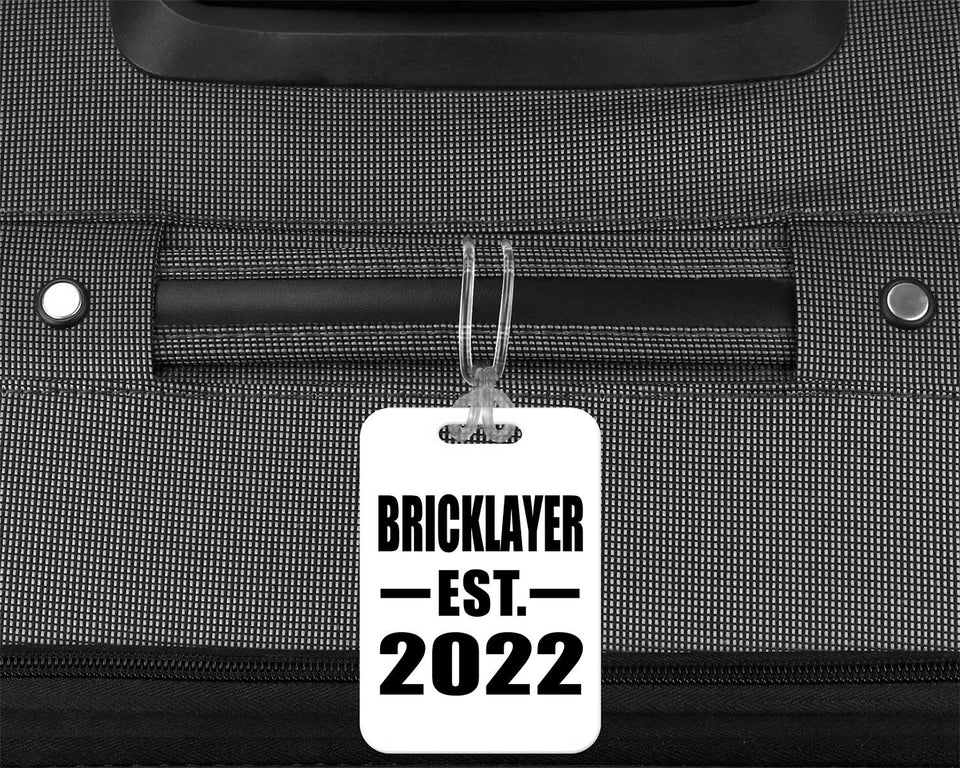 Bricklayer Established EST. 2022 - Luggage Bag Tag