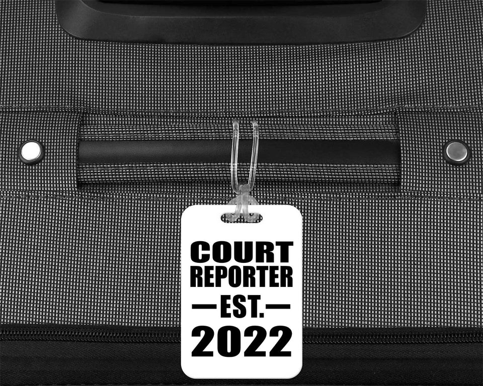 Court Reporter Established EST. 2022 - Luggage Bag Tag