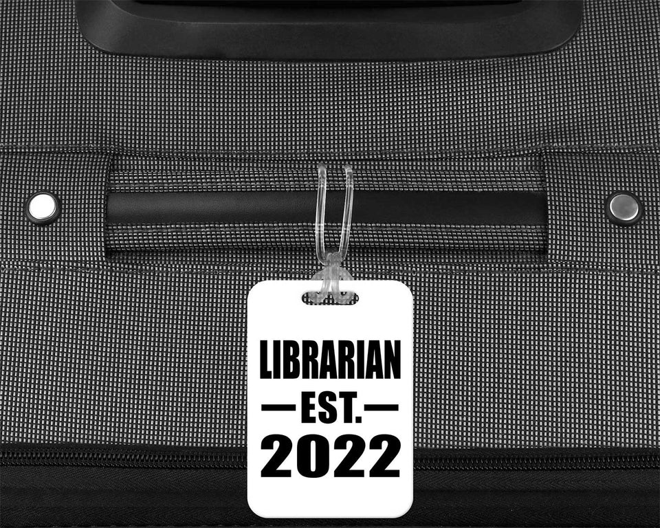 Librarian Established EST. 2022 - Luggage Bag Tag