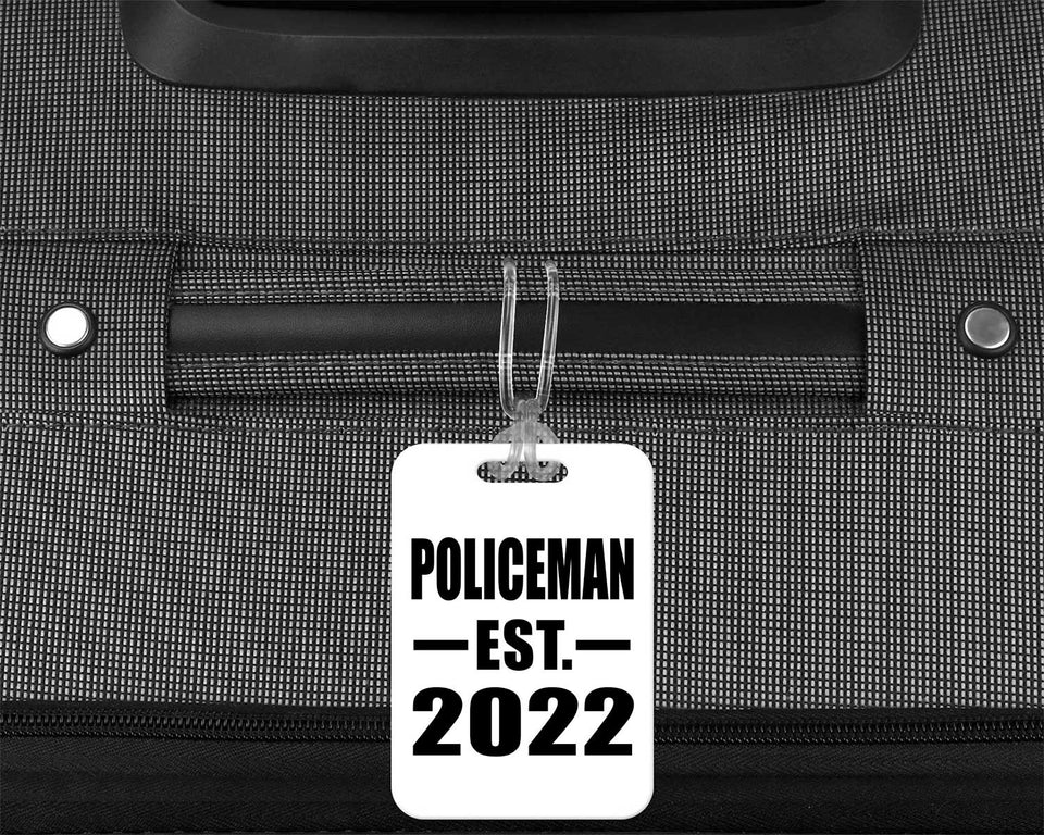 Policeman Established EST. 2022 - Luggage Bag Tag