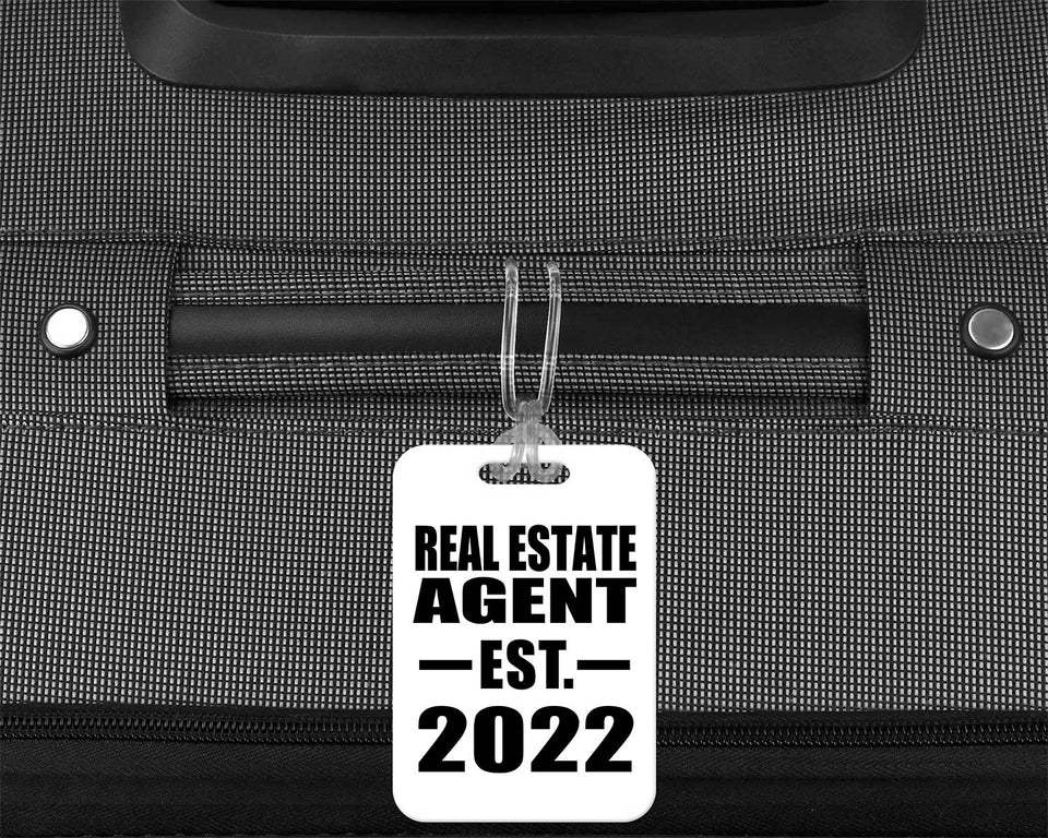 Real Estate Agent Established EST. 2022 - Luggage Bag Tag