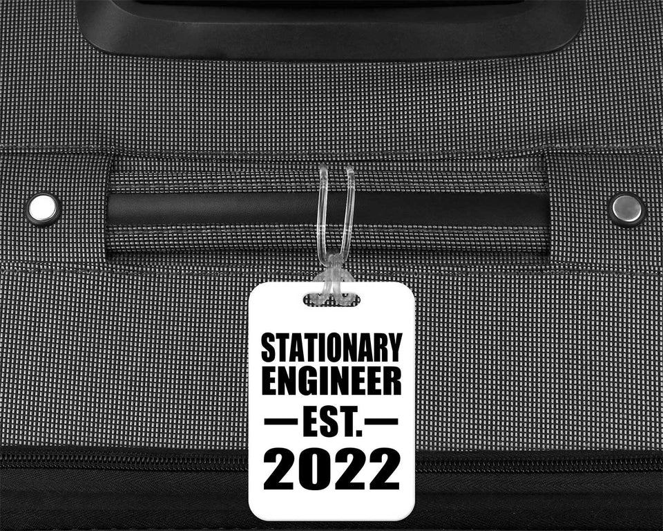 Stationary Engineer Established EST. 2022 - Luggage Bag Tag