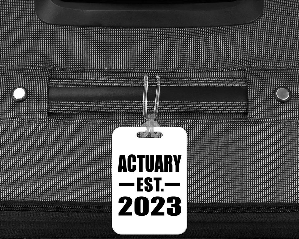 Actuary Established EST. 2023 - Luggage Bag Tag