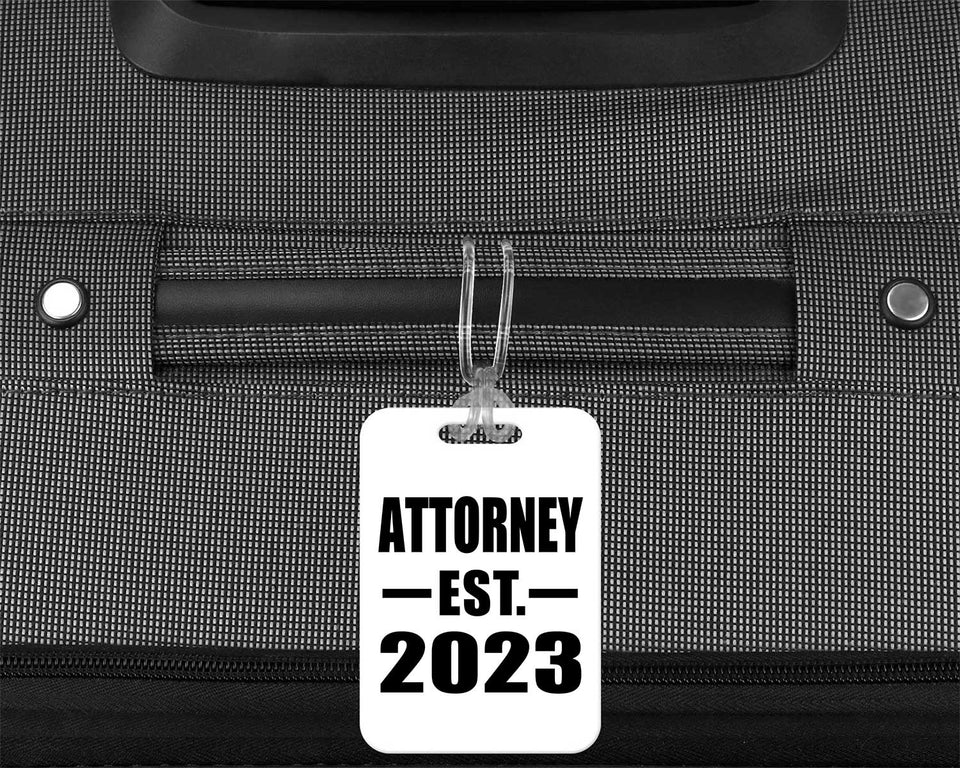 Attorney Established EST. 2023 - Luggage Bag Tag