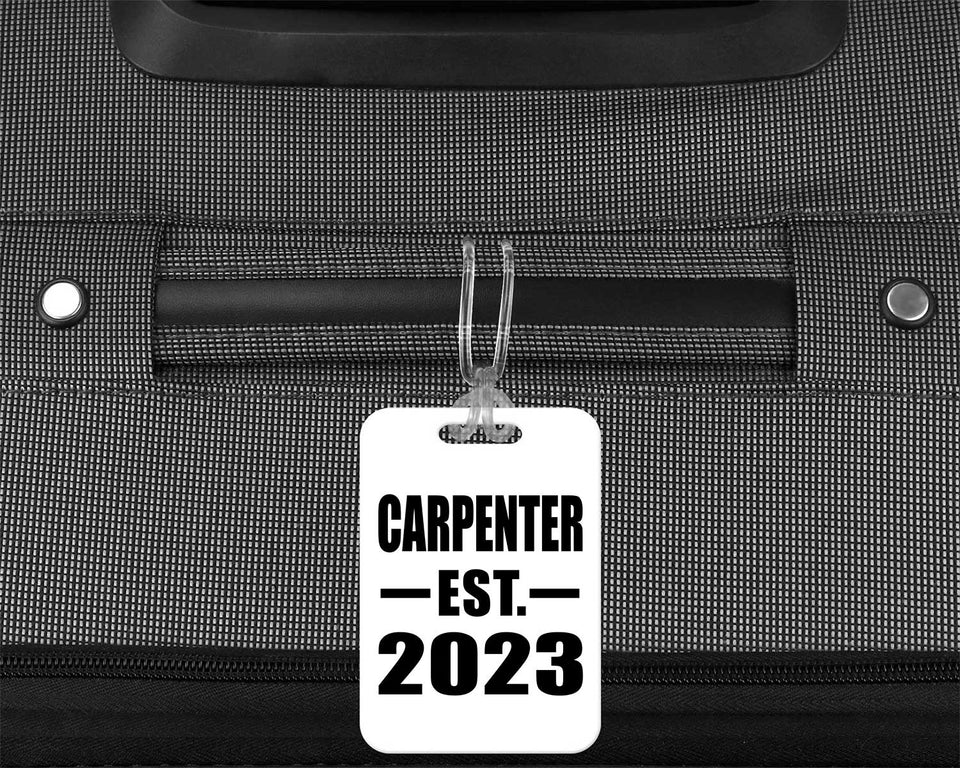Carpenter Established EST. 2023 - Luggage Bag Tag