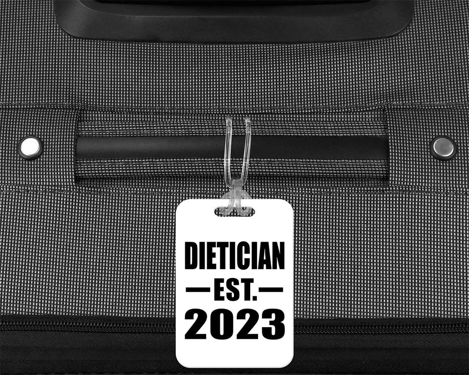 Dietician Established EST. 2023 - Luggage Bag Tag
