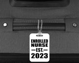 Enrolled Nurse Established EST. 2023 - Luggage Bag Tag