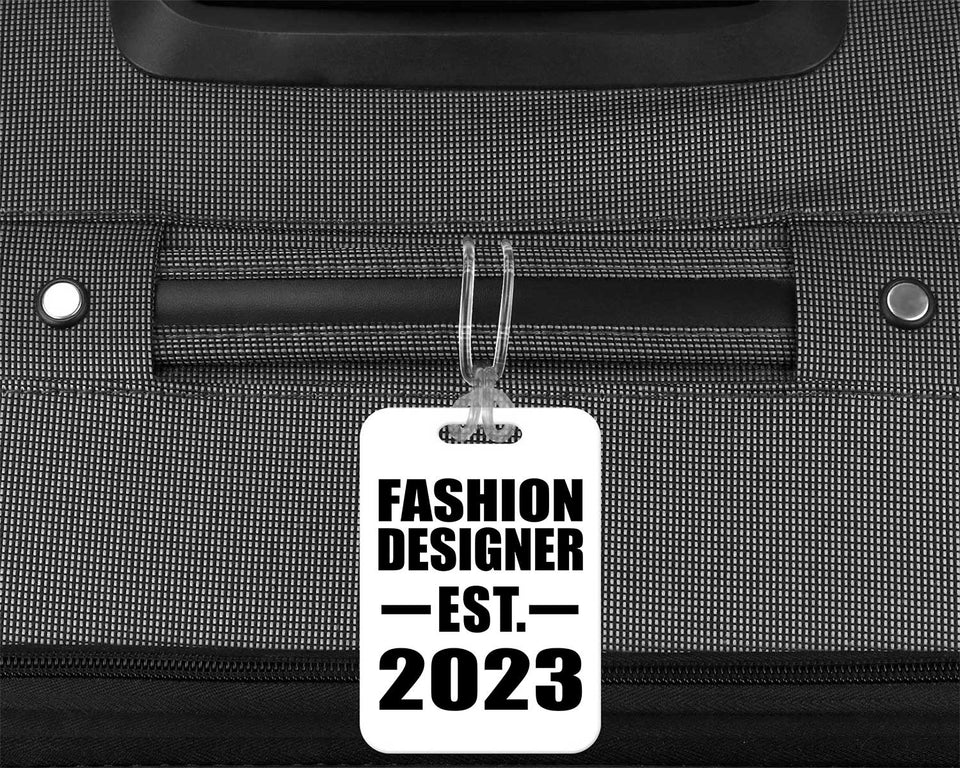 Fashion Designer Established EST. 2023 - Luggage Bag Tag