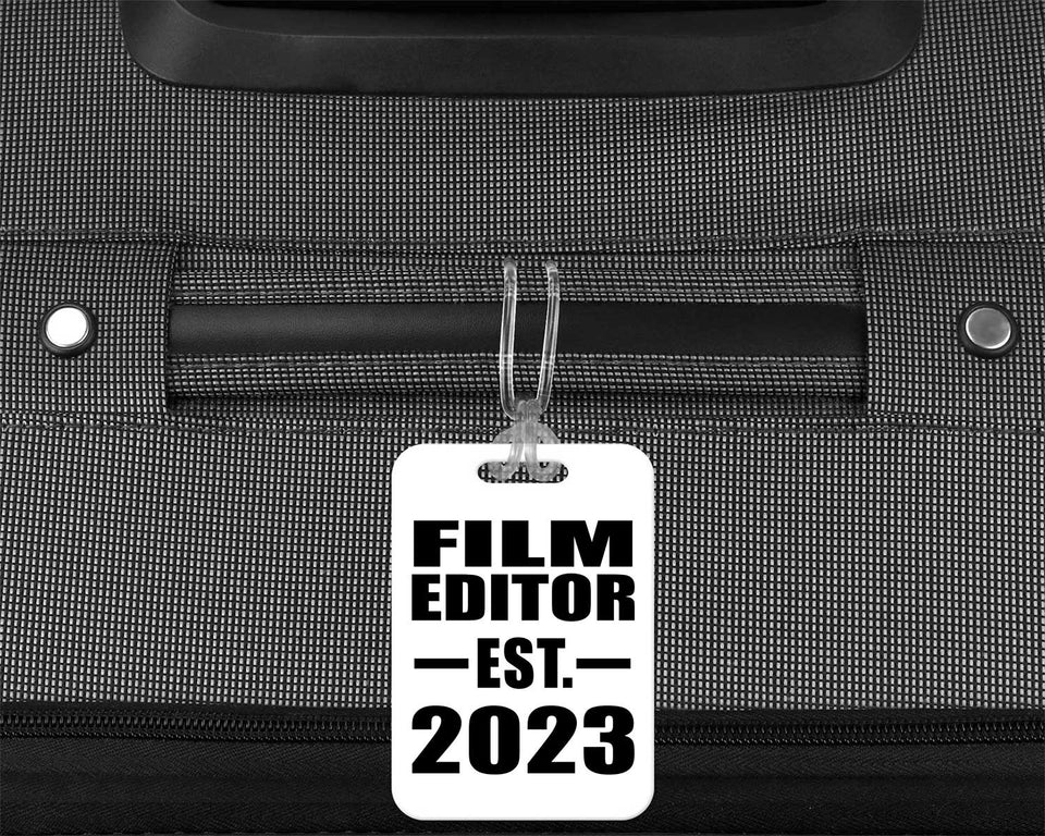 Film Editor Established EST. 2023 - Luggage Bag Tag