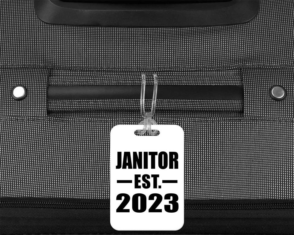 Janitor Established EST. 2023 - Luggage Bag Tag