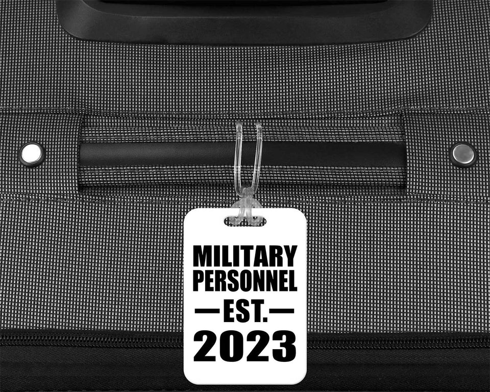 Military Personnel Established EST. 2023 - Luggage Bag Tag