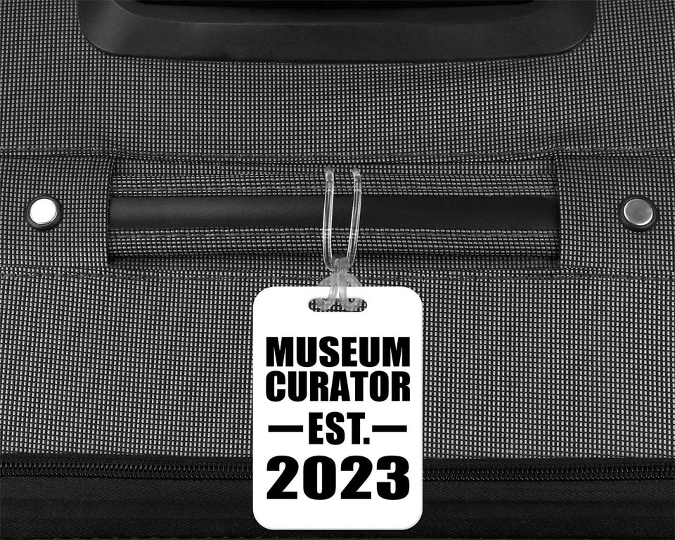 Museum Curator Established EST. 2023 - Luggage Bag Tag