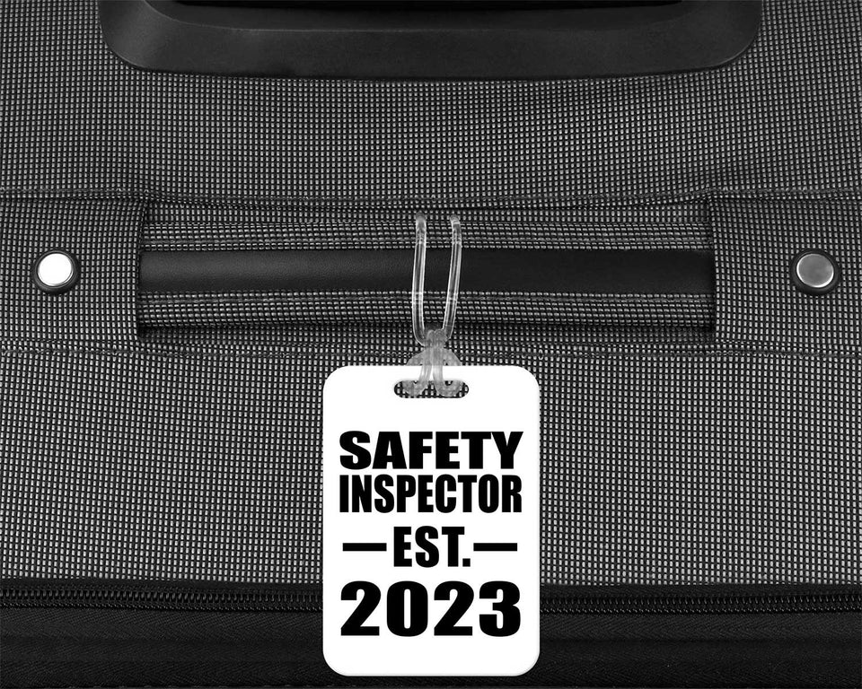 Safety Inspector Established EST. 2023 - Luggage Bag Tag