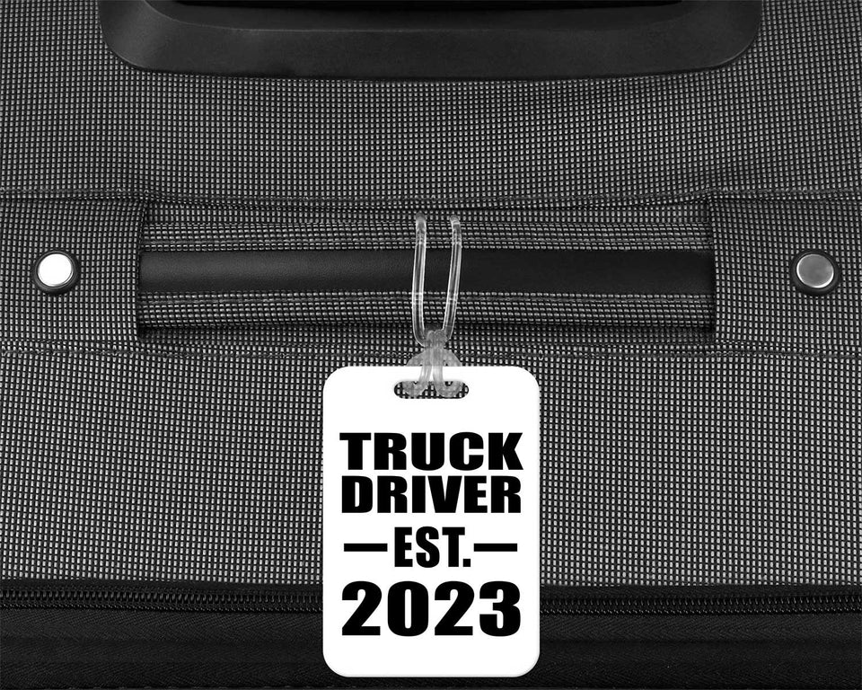 Truck Driver Established EST. 2023 - Luggage Bag Tag