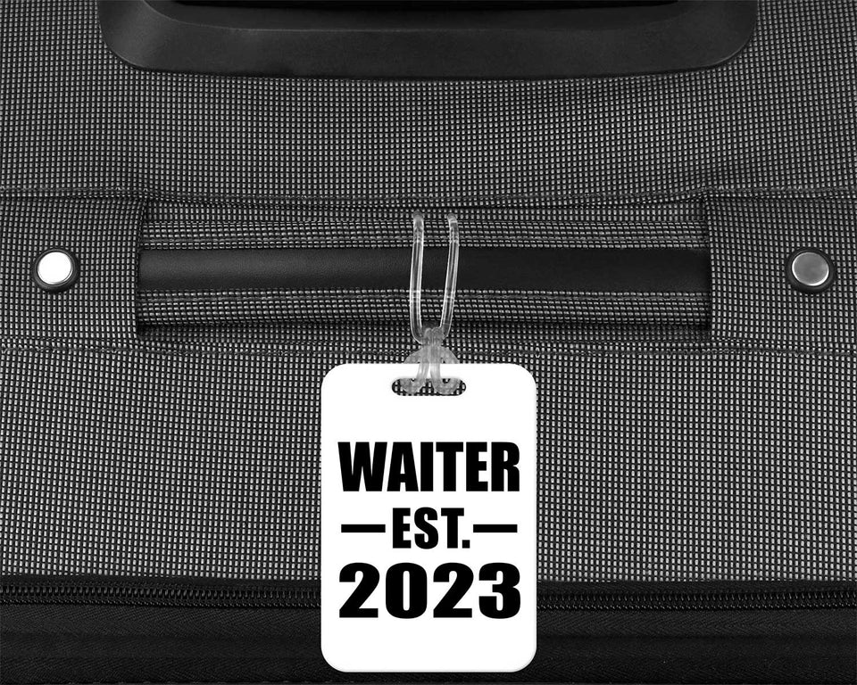 Waiter Established EST. 2023 - Luggage Bag Tag