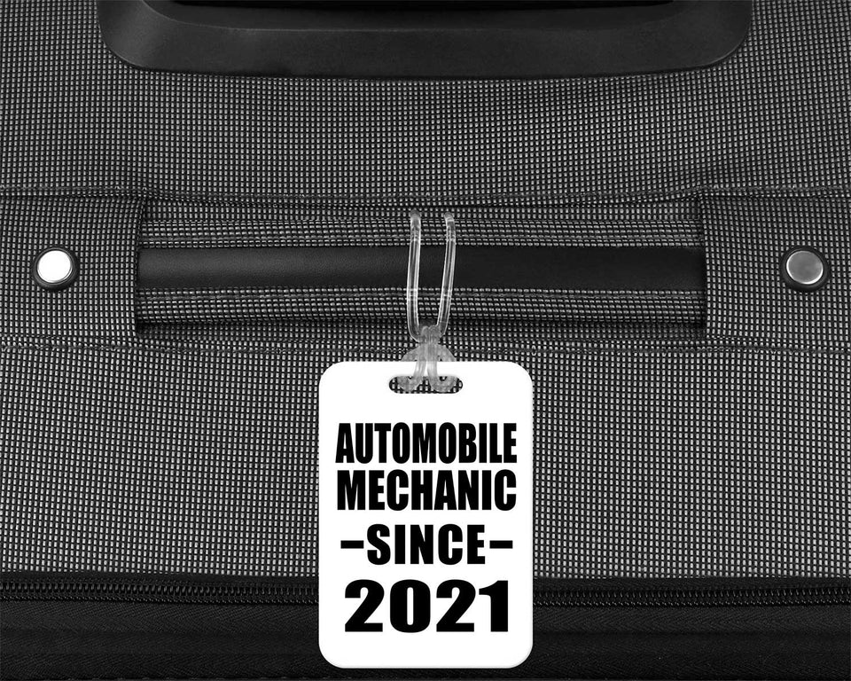 Automobile Mechanic Since 2021 - Luggage Bag Tag
