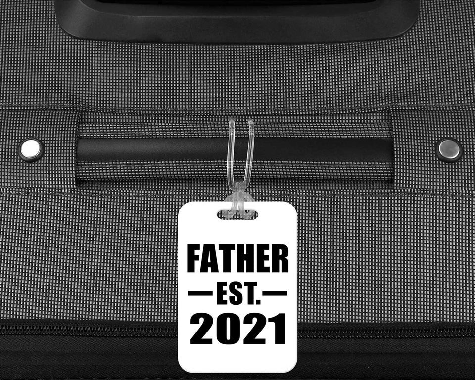 Father Established EST. 2021 - Luggage Bag Tag