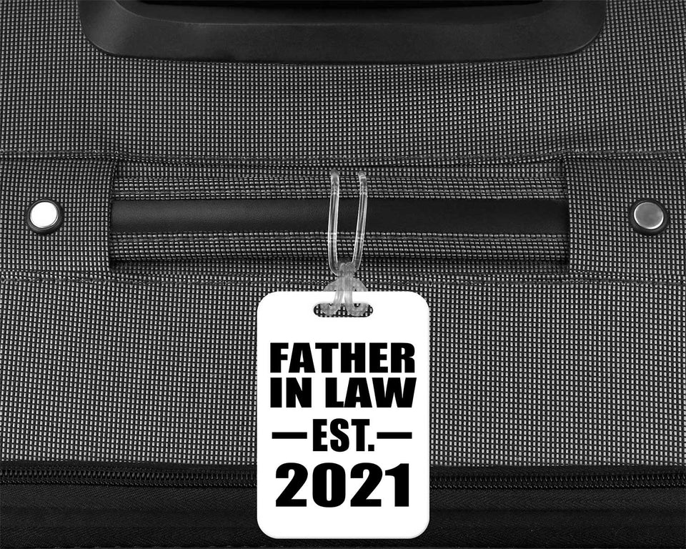 Father In Law Established EST. 2021 - Luggage Bag Tag