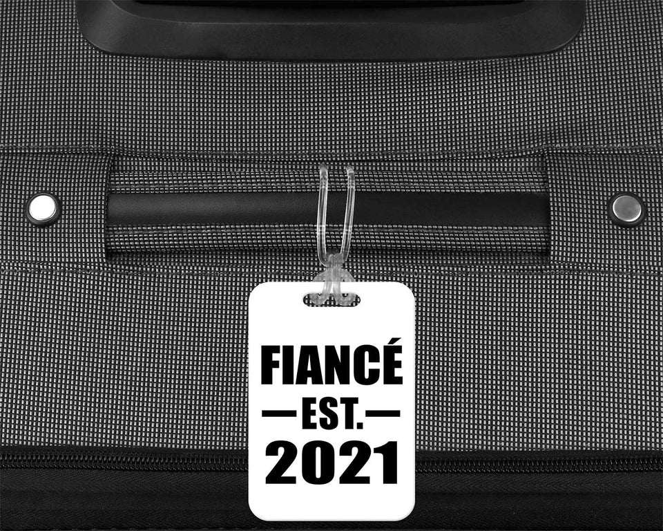 Fiance Established EST. 2021 - Luggage Bag Tag