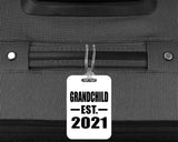Grandchild Established EST. 2021 - Luggage Bag Tag
