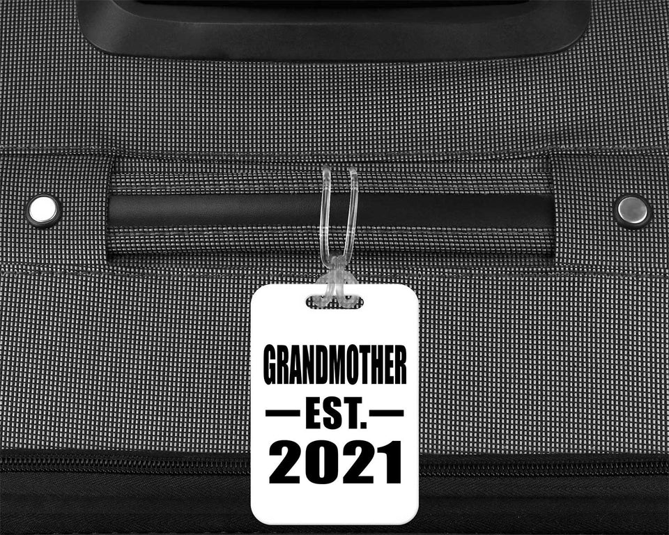 Grandmother Established EST. 2021 - Luggage Bag Tag