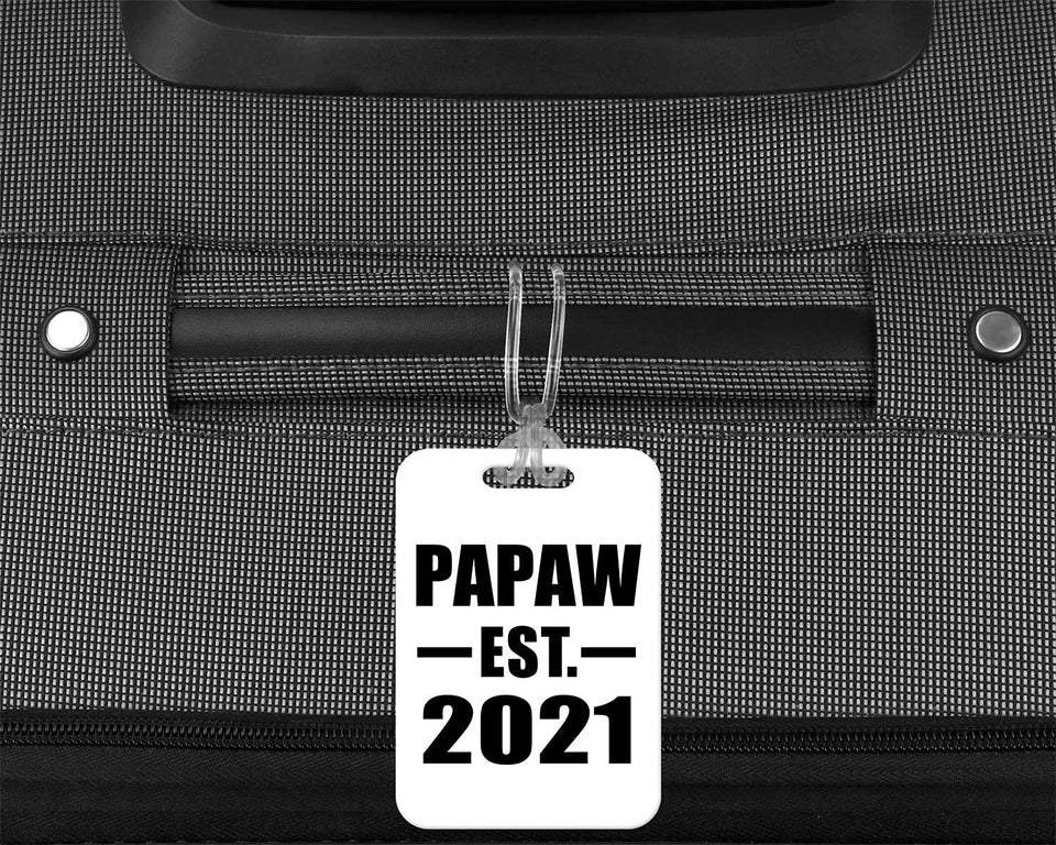 Papaw Established EST. 2021 - Luggage Bag Tag