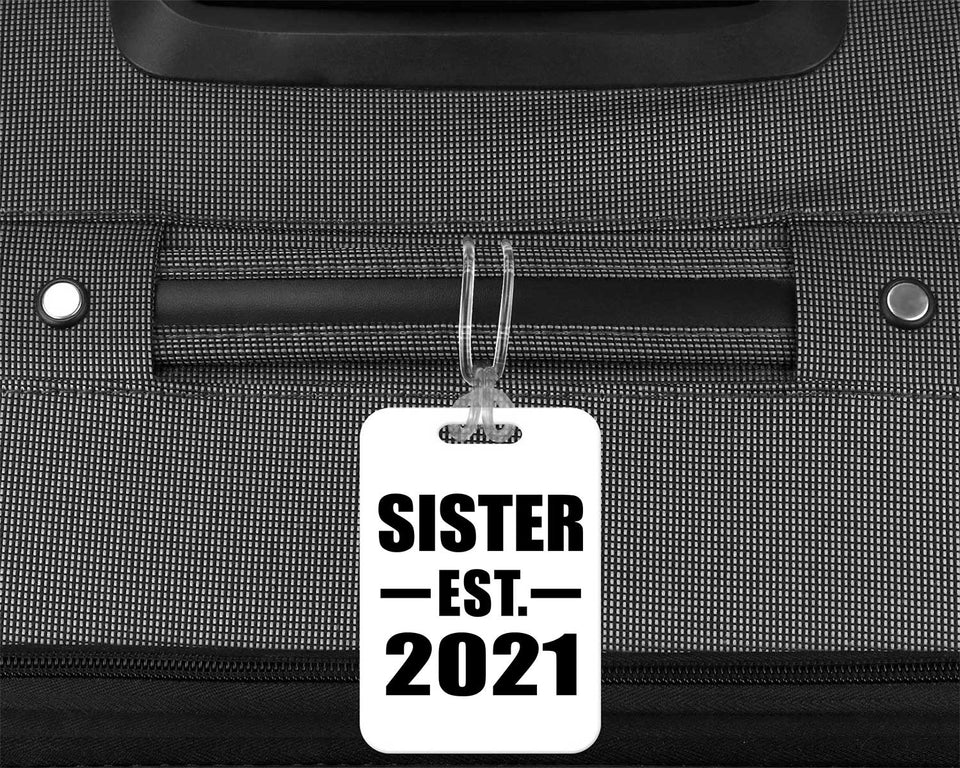 Sister Established EST. 2021 - Luggage Bag Tag