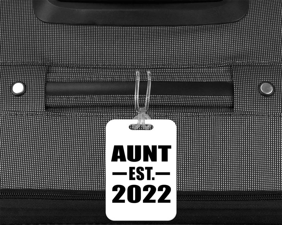 Aunt Established EST. 2022 - Luggage Bag Tag
