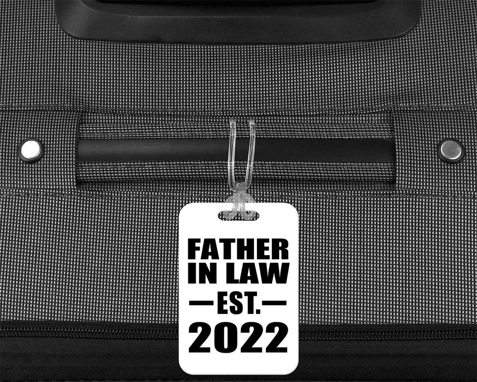Father In Law Established EST. 2022 - Luggage Bag Tag