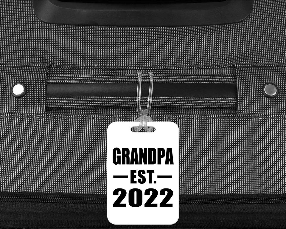 Grandpa Established EST. 2022 - Luggage Bag Tag