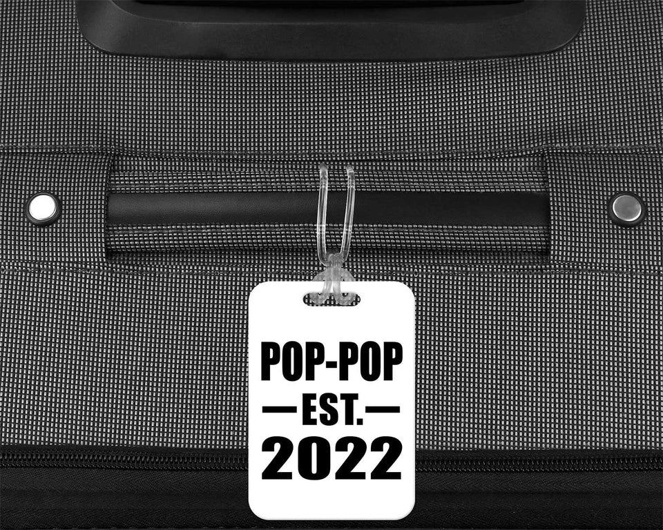 Pop-Pop Established EST. 2022 - Luggage Bag Tag
