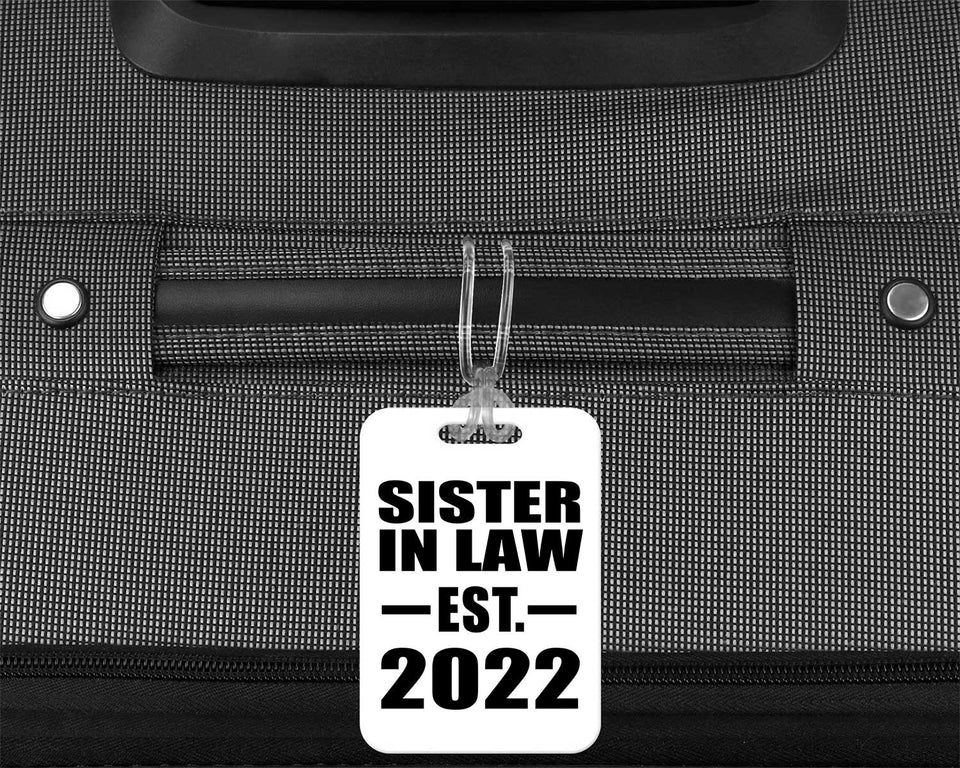 Sister In Law Established EST. 2022 - Luggage Bag Tag