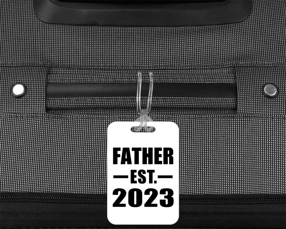 Father Established EST. 2023 - Luggage Bag Tag