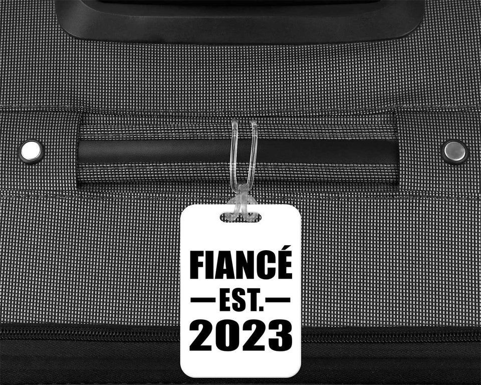 Fiance Established EST. 2023 - Luggage Bag Tag