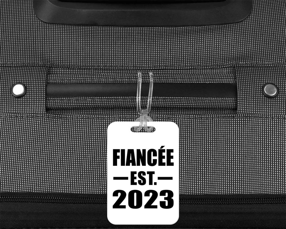 Fiancee Established EST. 2023 - Luggage Bag Tag