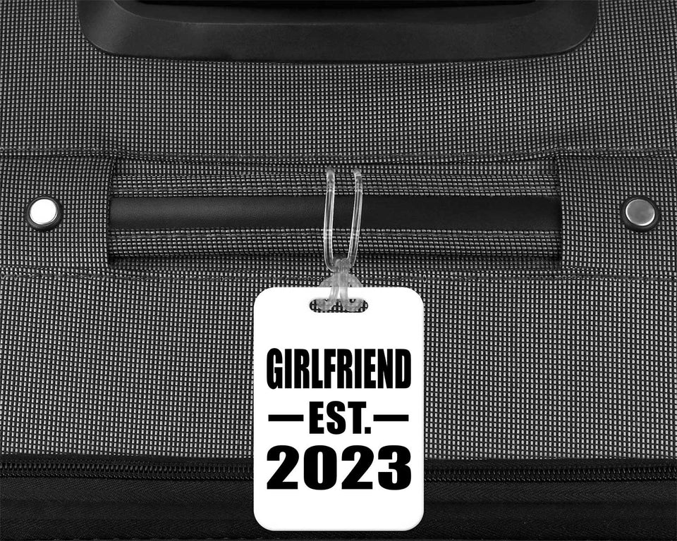Girlfriend Established EST. 2023 - Luggage Bag Tag