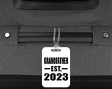 Grandfather Established EST. 2023 - Luggage Bag Tag